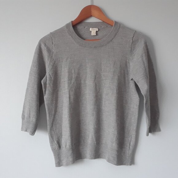 J. Crew Tops - J Crew 100% Merino Wool Top L